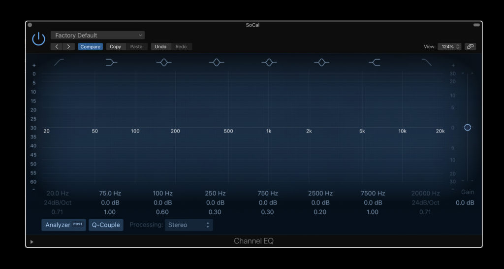 The Channel EQ for mixing in Logic Pro X