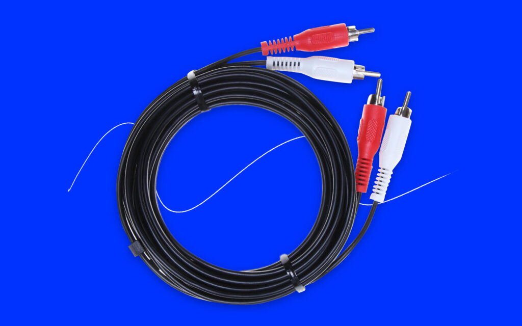 Image of an RCA audio cable