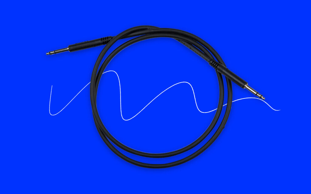 Image of (“tiny telephone”) audio cable